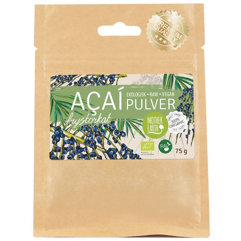 Acaipulver Frystorkad ME RAW&EKO 75g