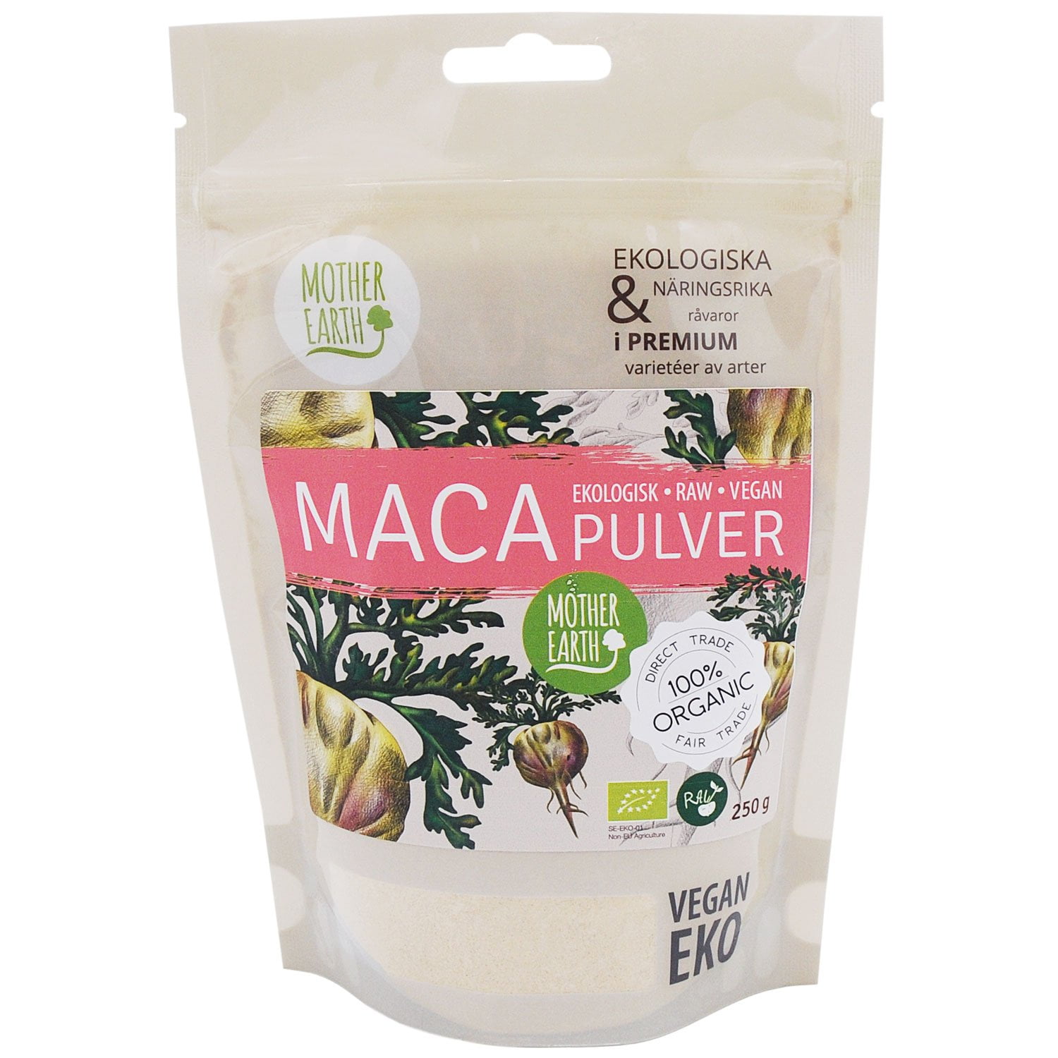 Mother Earth Premium Macapulver RAW&EKO 250g