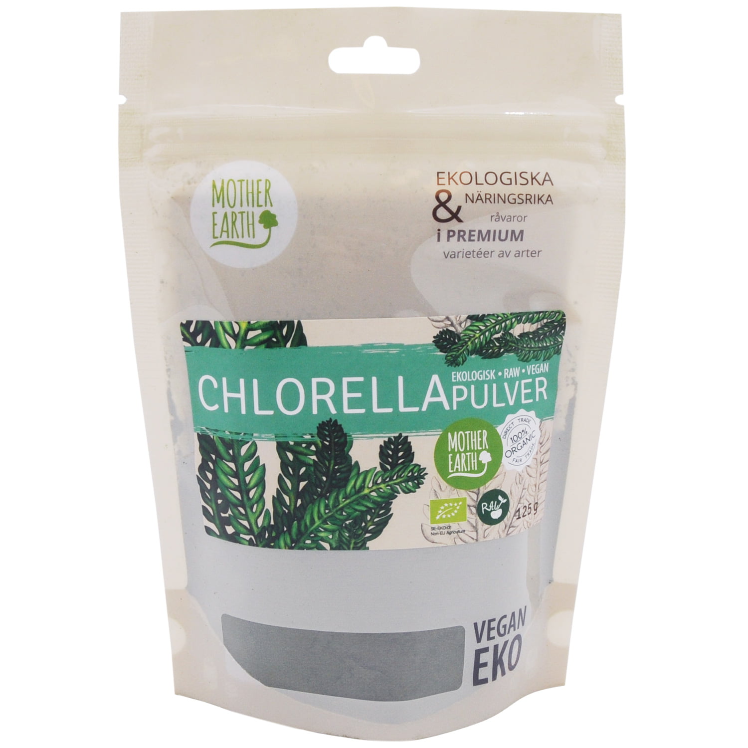 Chlorellapulver raw & eko 125g