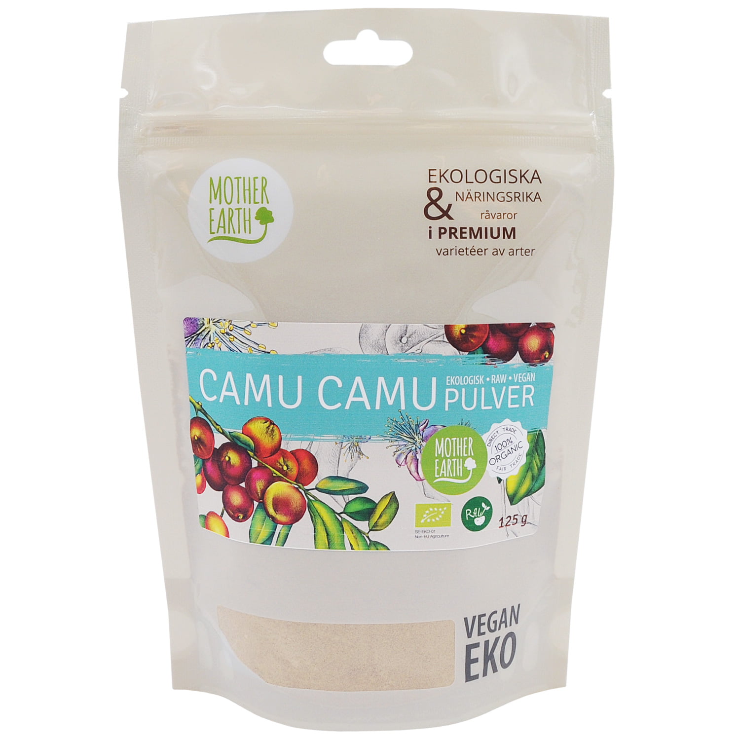 Camu camu pulver Raw & Eko 125 g