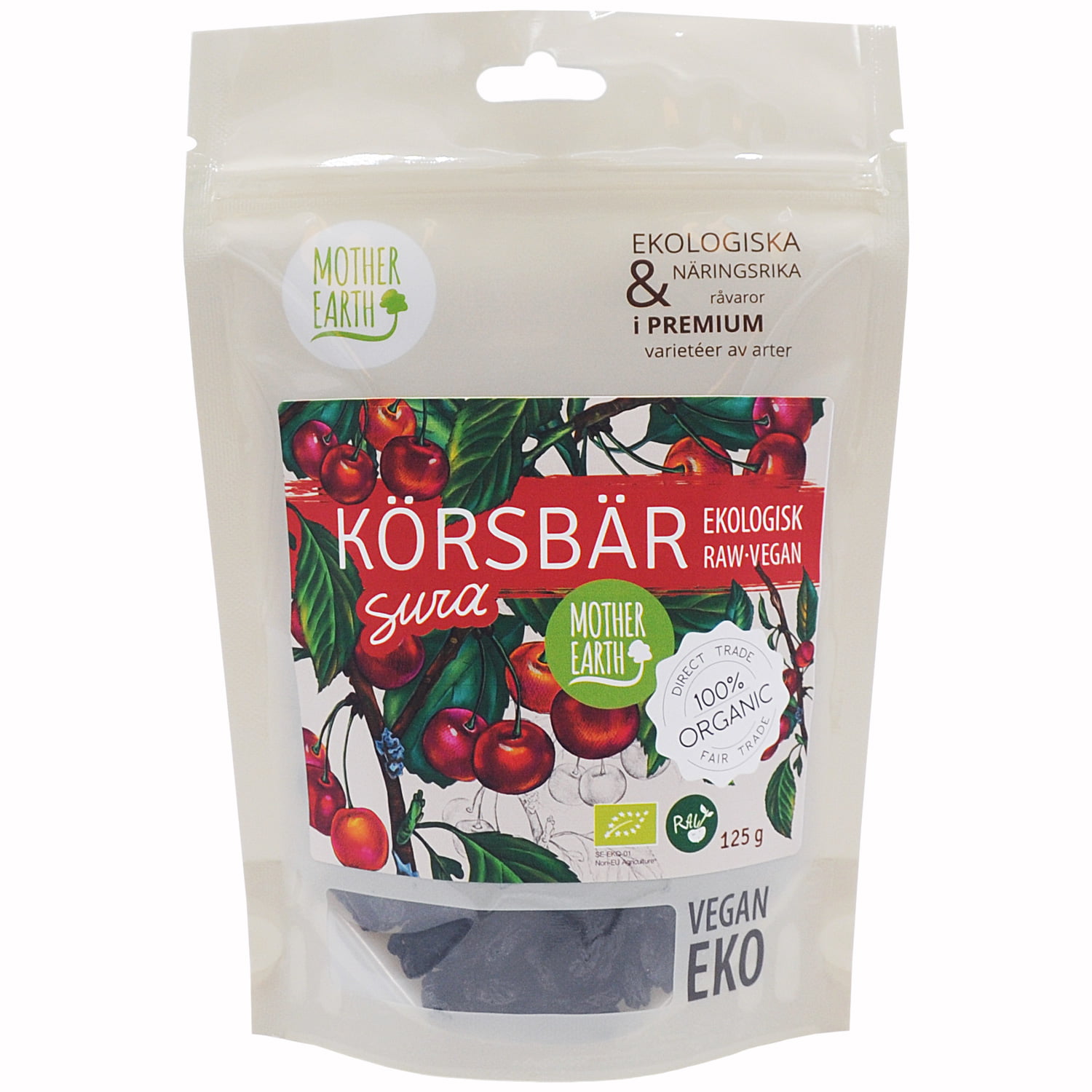 Körsbär sura raw&eko 125g