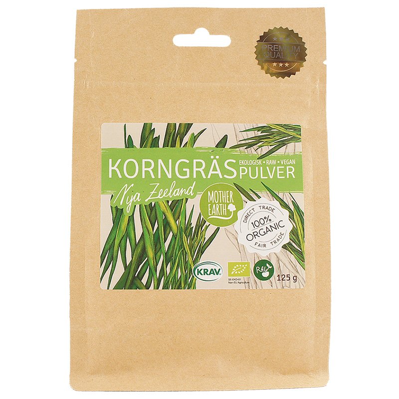 Korngräspulver Eko&Raw 125g