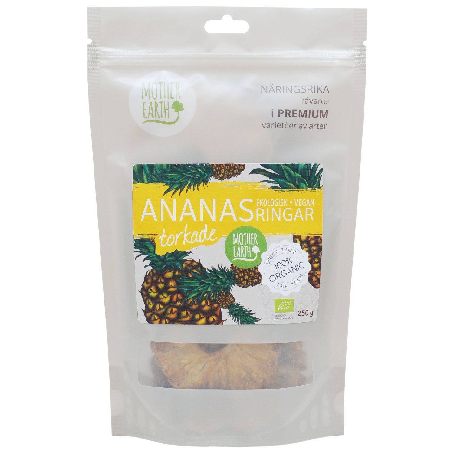 Ananas torkad eko 250 g