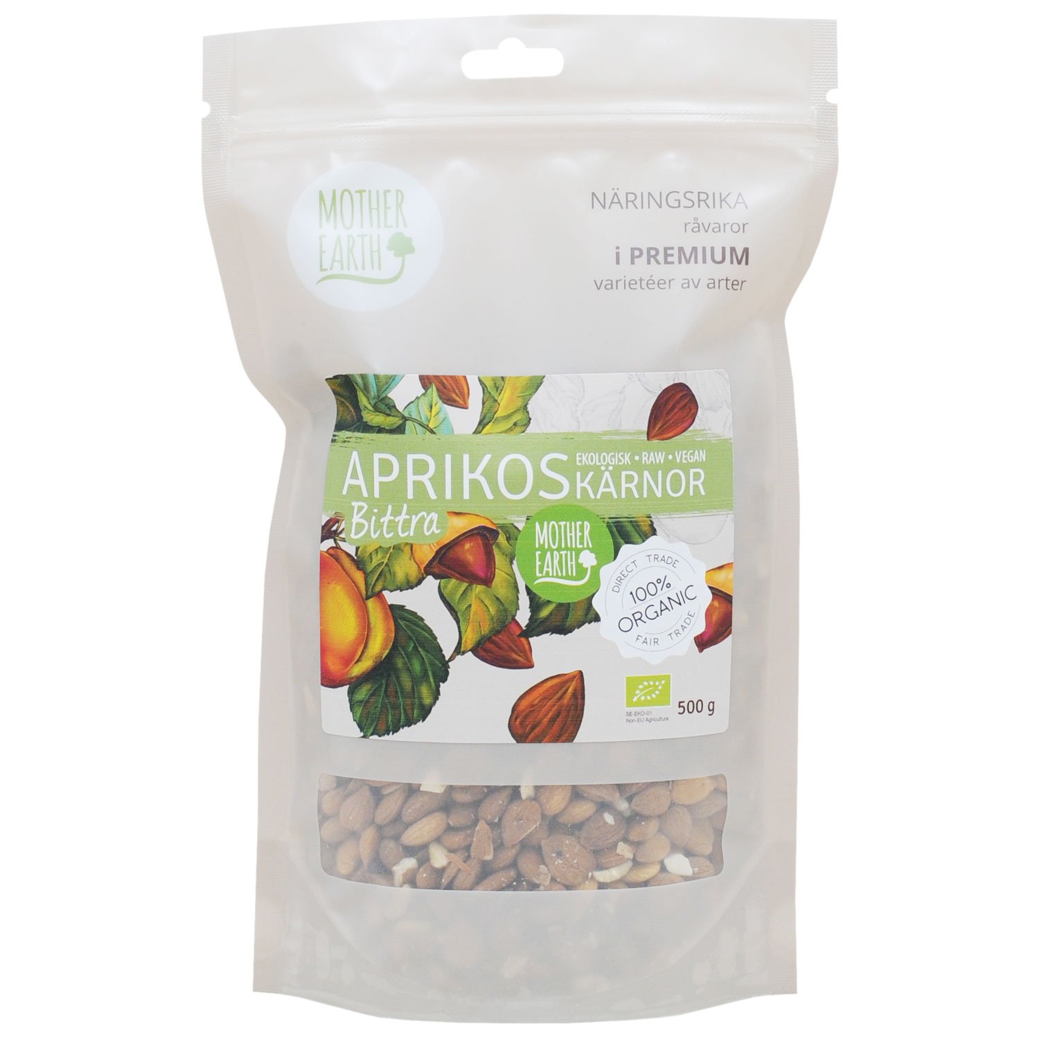 Mother Earth Aprikoskärnor EKO 500g