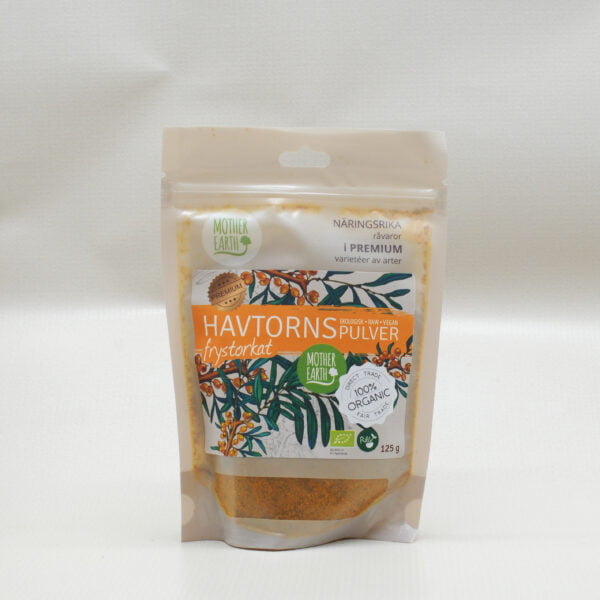 Mother Earth Havtornspulver Nordisk EKO 125g