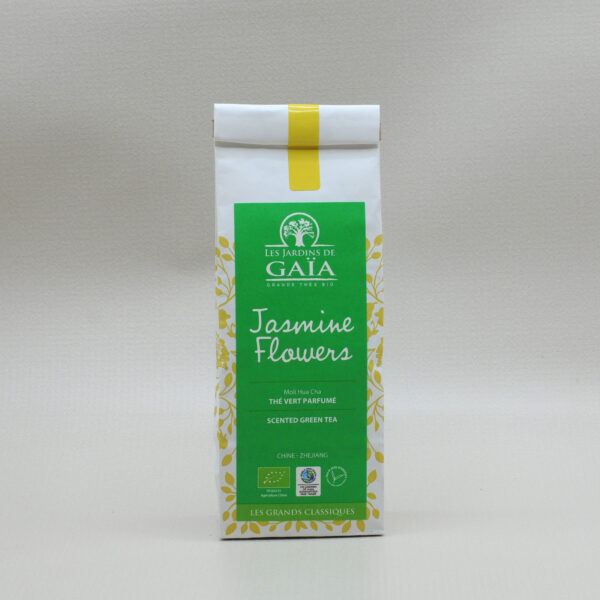 Les Jardins de Gaïa Jasmine Flowers Moli Hua Cha Grönt Te EKO 100g