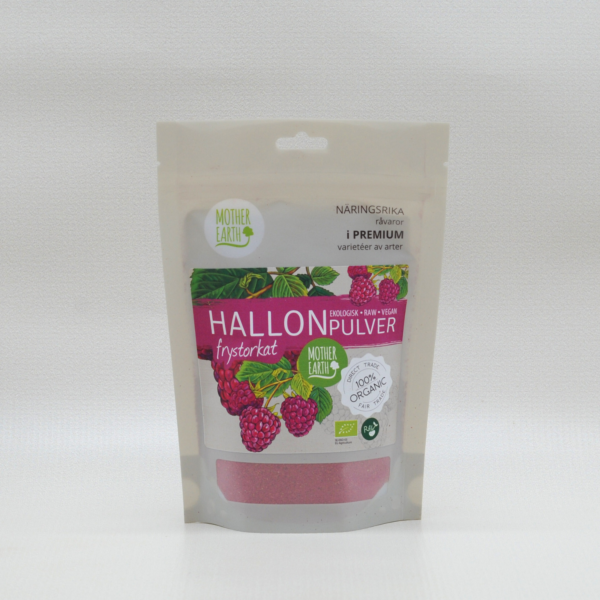 Mother Earth Hallonpulver Frystorkad RAW&EKO 100g