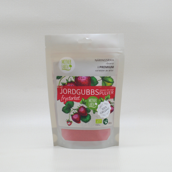 Mother Earth Jordgubbspulver Frystorkad RAW&EKO 100g